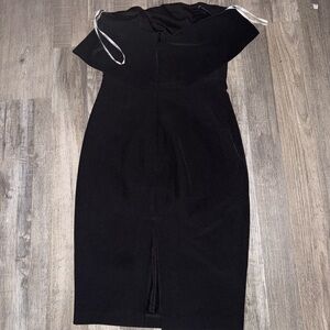 Grace Willow Black Midi Dress - Off
Shoulder Style cocktail dress